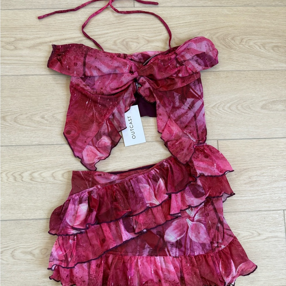 Outcast Meli top and mini skirt set